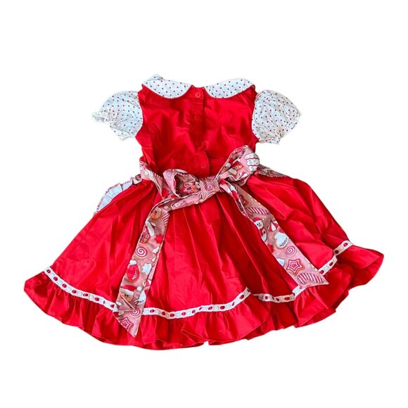 NEW Oh Shana! Gingerbread Apron Style Dress 7/8 - Picture 7 of 12